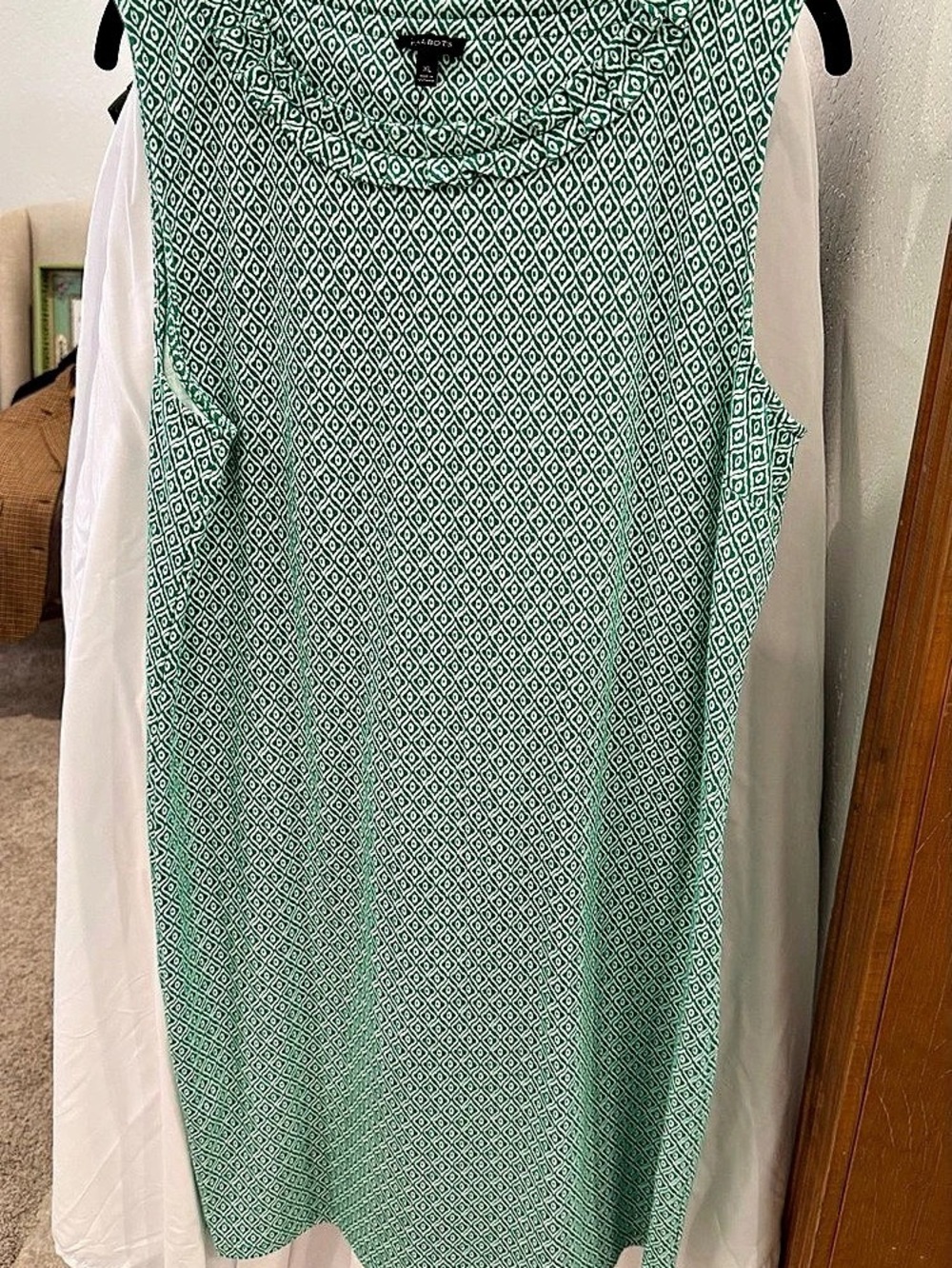 NWT - Talbots Geometric Sleeveless Cotton Dress - Size XL